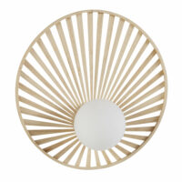 Applique en bambou et verre opaline Maisons du Monde