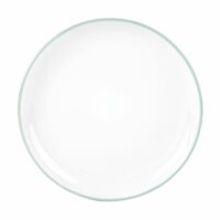 Assiette à dessert en faïence blanche et bleue Maisons du Monde