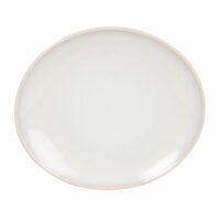 Assiette à dessert en grès blanc Maisons du Monde