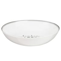 Assiette creuse en porcelaine blanche imprimée Maisons du Monde