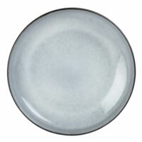Assiette plate en faïence grise Maisons du Monde