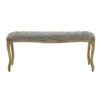 Banquette capitonnée grise Maisons du Monde