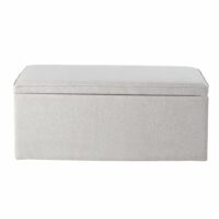 Banquette coffre 2 places grise Maisons du Monde