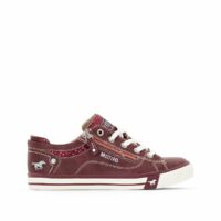 Baskets à lacets Bleu Marine ou Gris Foncé ou Bordeaux mustang shoes