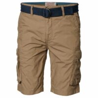 Bermuda cargo droit avec ceinture Vert Kaki - Beige - Gris PETROL INDUSTRIES