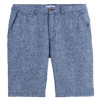 Bermuda chino en lin chiné Bleu Chiné - Vert D'Eau Chiné LA REDOUTE COLLECTIONS