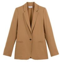 Blazer coupe droite Beige;Noir;Marine LA REDOUTE COLLECTIONS