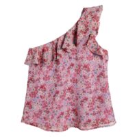Blouse asymétrique à volant