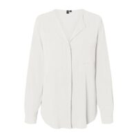 Blouse col V manches longues Noir;Vert - Ponderosa Pine;Rose-Misty Rose;Marron-Mahogany Vero Moda