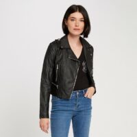 Blouson en simili Rouge;Marine;Noir;Bordeaux Morgan