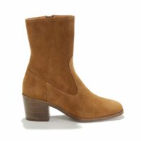 Boots mi-hautes en cuir LUDD Camel SESSUN