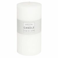 Bougie cylindrique blanche 9 x 18 cm Maisons du Monde