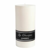 Bougie cylindrique blanche H 20 cm Maisons du Monde