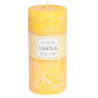 Bougie cylindrique jaune 7 x 15 cm Maisons du Monde