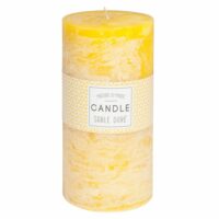 Bougie cylindrique jaune 9 x 18 cm Maisons du Monde