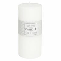 Bougie parfumée cylindrique blanche 7 x 15 cm Maisons du Monde