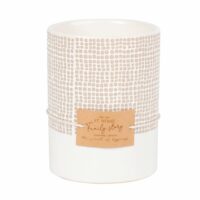 Bougie parfumée en céramique blanche