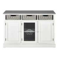 Buffet en paulownia blanc Garrigue Maisons du Monde