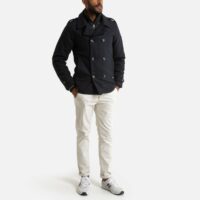 Caban boutonné avec parmenture zippée Noir - Bleu Marine PETROL INDUSTRIES