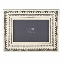 Cadre photo blanc motifs graphiques noirs 15x10 Maisons du Monde