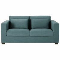 Canapé 2/3 places bleu pétrole Milano Maisons du Monde