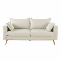 Canapé 3 places beige Duke Maisons du Monde