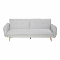 Canapé-lit 3 places gris clair Jody Maisons du Monde