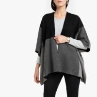 Cardicool en fine maille Jacquard Gris Noir Anne weyburn