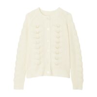 Cardigan pointelle