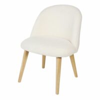 Chaise enfant vintage blanche et bouleau massif  Mauricette Maisons du Monde