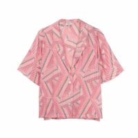 Chemisette multicolore manches courtes Imprimé Rouge FRNCH