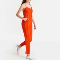 Combinaison fines bretelles Rouge Orangé LA REDOUTE COLLECTIONS