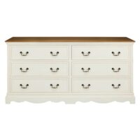 Commode 6 tiroirs crème Léontine Maisons du Monde