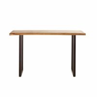 Console en acacia et métal noir Palissandre Maisons du Monde