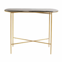 Console en métal doré et noir Maddie Maisons du Monde