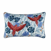 Coussin d'extérieur écru imprimé tropical multicolore 30x50 Maisons du Monde