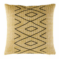Coussin d'extérieur motifs graphiques noirs 50x50 Maisons du Monde