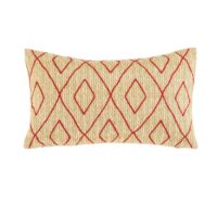 Coussin d'extérieur motifs graphiques rouges 30x50 Maisons du Monde