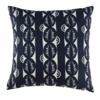 Coussin d'extérieur noir et beige motifs graphiques 45x45 Maisons du Monde