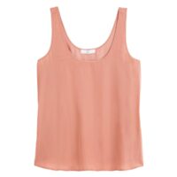 Débardeur en tissu satiné Rouge Framboise;Jaune Safran;Rose Blush LA REDOUTE COLLECTIONS