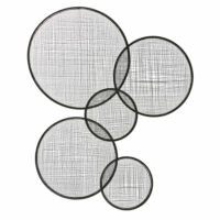 Déco murale en métal noir tressé 105x131 Maisons du Monde