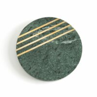 Dessous de plat marbre/incrustation doré Fitia Vert-Doré LA REDOUTE INTERIEURS