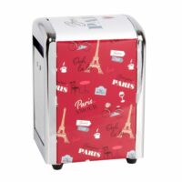 Distributeur de serviettes en métal rouge imprimé Maisons du Monde