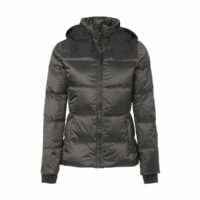 Doudoune courte à capuche OLGA SHINY Kaki GERTRUDE + GASTON