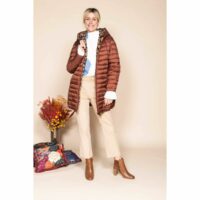 Doudoune réversible Marron;Cognac DERHY