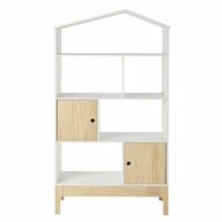 Etagère maison bicolore 2 portes Safari Maisons du Monde