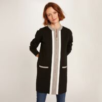 Gilet long zippé