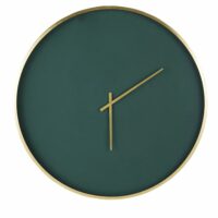 Horloge en métal vert et doré D86 Maisons du Monde