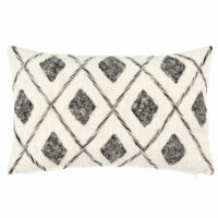 Housse de coussin en coton blanc