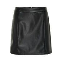 Jupe courte en simili Noir JACQUELINE DE YONG